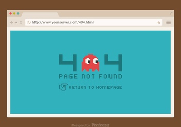 Free 404 Error Vector Page - vector #332551 gratis