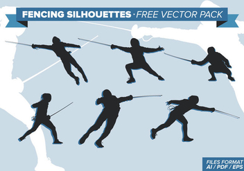 Fencing Silhouettes Free Vector Pack Vol. 2 - Kostenloses vector #334401