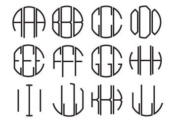 Free Letters Monogram Vector - Free vector #336701