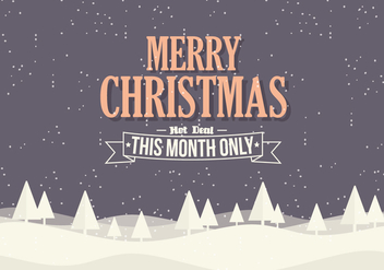 Free Christmas Background Illustration with Typography - бесплатный vector #337241