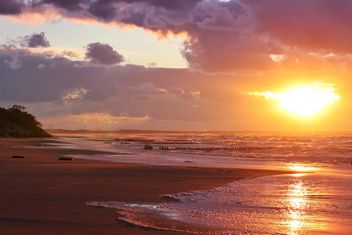 Landscape with seacoast at sunset - Free image #338511