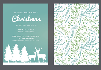 Vector Christmas Card - бесплатный vector #339381