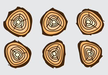 Free Tree Rings Vector Illustration #17 - Kostenloses vector #339511