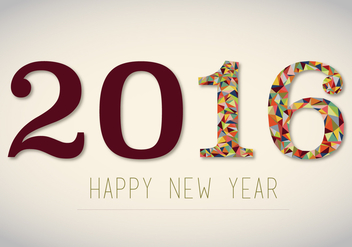 Free 2016 New Years Vector - Free vector #341351