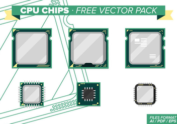 Cpu Chips Free Vector Pack - Kostenloses vector #342211