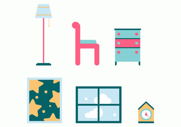 Free Kids Room Vector Icons #11 - Free vector #342771