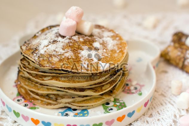 Breakfast for children is delicious pancakes - бесплатный image #343621