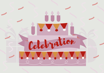 Free Birthday Celebration Vector Background - vector #343741 gratis