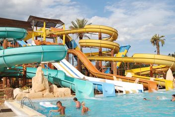 a water park in the Tunisian hotel - бесплатный image #344171