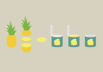 Ananas Illustration Pack - Free vector #344771