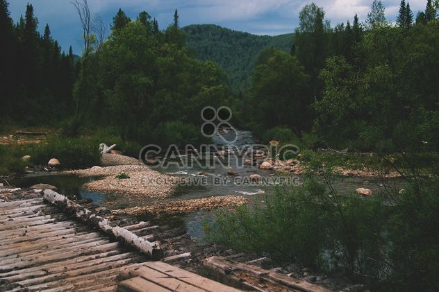 Beautiful landscape of Altai mountains and river - Kostenloses image #345081
