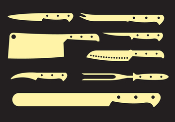 Vector Set of Knives - vector #345531 gratis