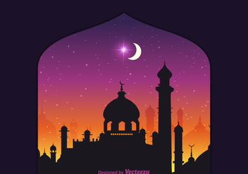 Free Vector Arabian Nights Background - бесплатный vector #345931