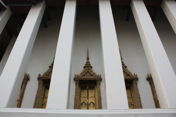 Columns of temple in Bangkok, Thailand - Free image #346551