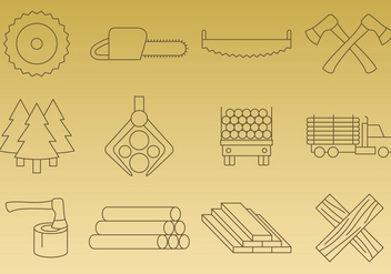 Sawmill Vector Icons - Free vector #346681