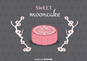 Mooncake Vector Background - vector gratuit #346831 