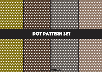 Earthy Vector Dot Pattern Set - Kostenloses vector #347561