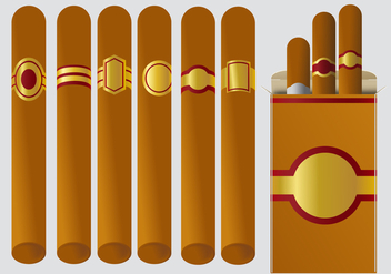 Cigar Label Vectors - vector gratuit #348081 