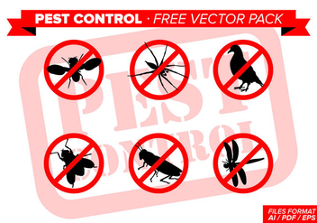 Pest Control Free Vector Pack - бесплатный vector #348841