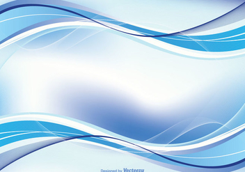 Abstract Blue Swirl Background Illustration - vector gratuit #349031 