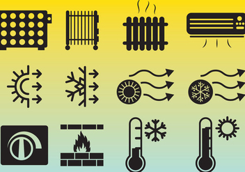 Heating Icons Vector - Free vector #349691