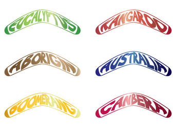 Boomerang Typography - vector gratuit #349841 