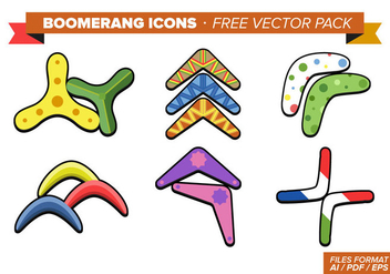 Boomerang Icons Free Vector Pack - vector #350601 gratis