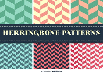 Herringbone Pattern Vector Set - Kostenloses vector #351951