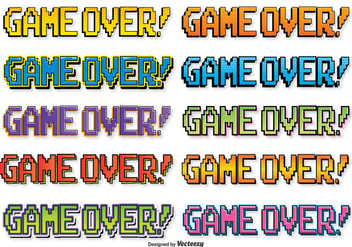 Comic Style Game Over Text - Kostenloses vector #352841