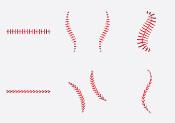Free Baseball Laces Vector Illlustration - Kostenloses vector #353001
