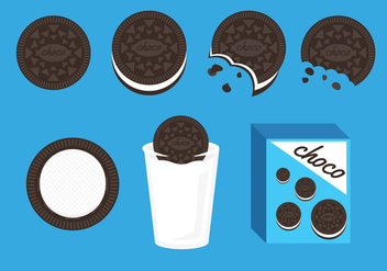 Oreo Cookies Illustration Vector - vector #353221 gratis