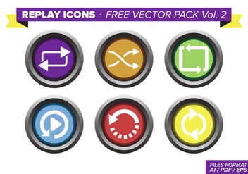 Replay Icons Free Vector Pack Vol. 2 - vector #354001 gratis