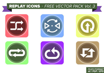 Replay Icons Free Vector Pack Vol. 3 - vector #354041 gratis