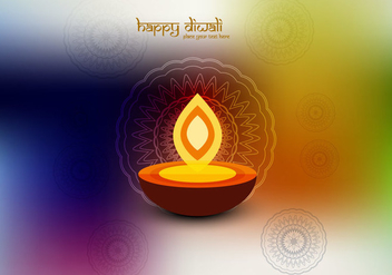 Oil Lamp On Colorful Background - Free vector #354601