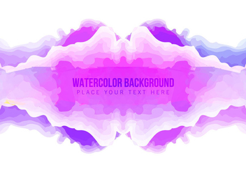 Abstract Watercolor Paint Rorschach - vector gratuit #355011 