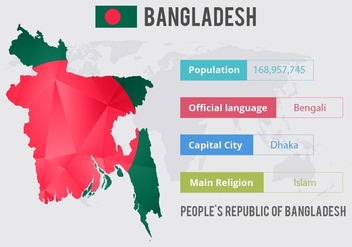 Free Vector Bangladesh Infographics - бесплатный vector #355921