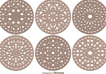 Laser Cut Decorative Vector Pack - Free vector #356111