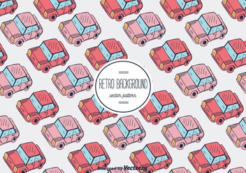 Retro Car Vector Pattern Background - Free vector #356591