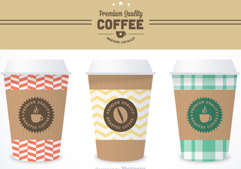 Free Coffee Sleeve Vector Templates - vector #356721 gratis