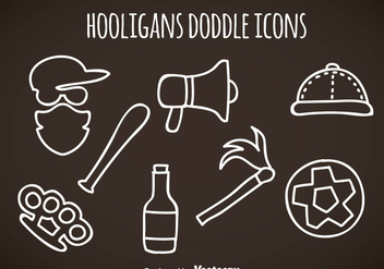 Hooligans Doddle Icons Vector - Kostenloses vector #357631