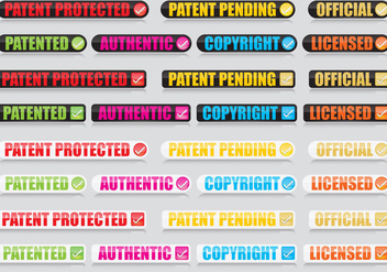 Patent Buttons - Free vector #359911