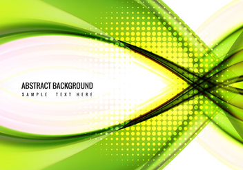 Free Vector Green wave Background - Free vector #359951