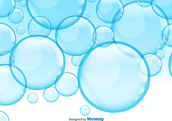 Vector Soap Blue Bubbles Background - vector gratuit #360631 