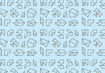 Outline Geometric Pattern - Free vector #360821
