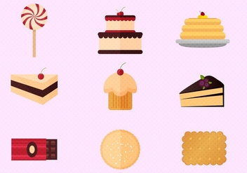 Pancake And Cakes Free Vector Set - vector gratuit #360911 