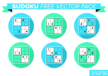 Sudoku Free Vector Pack - Kostenloses vector #361951