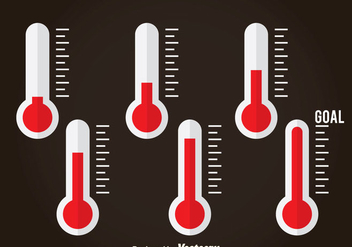 Thermometer Flat Icons - vector #363311 gratis