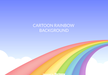 Free Cartoon Rainbow Vector Background - vector gratuit #363591 