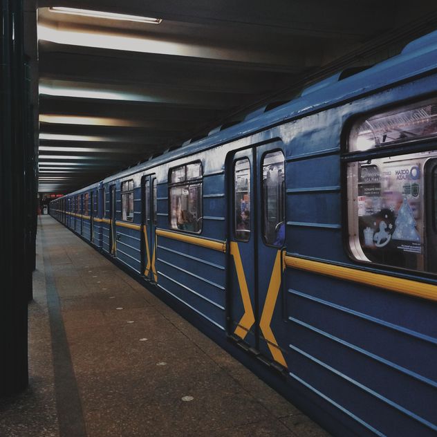 Train at subway station - Free image #363671