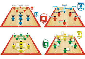Futsal Player Position - Free vector #363861